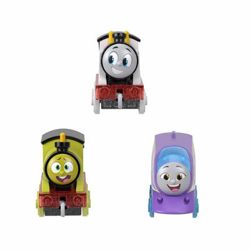 Thomas and Friends Toy Train 3-Pack, Color Changers, Diecast Thomas Percy and Kana Engines with Color Reveal in Warm and Cold Wa