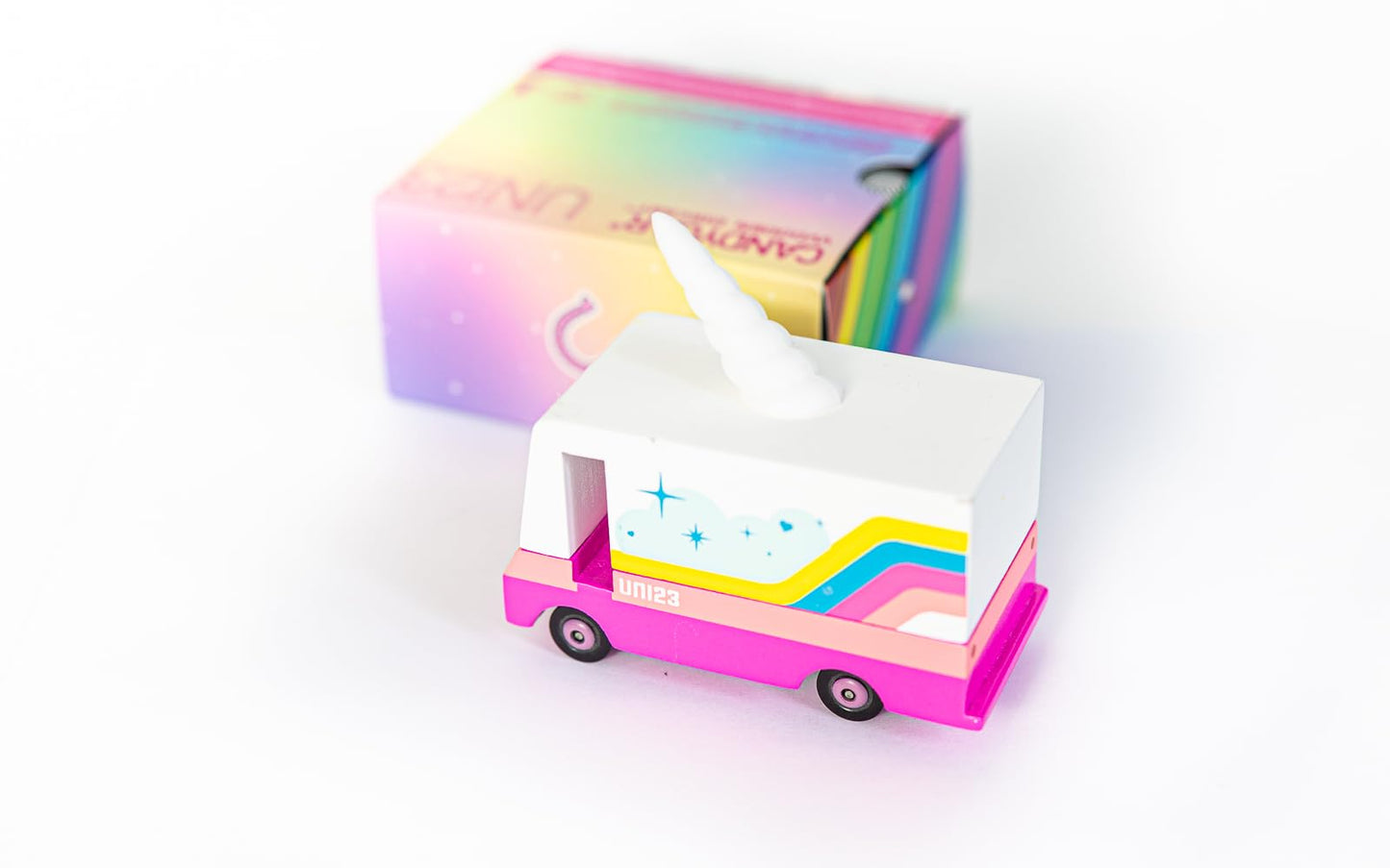 Candylab Toys CANDYCAR Wooden Food Truck Collection - Unicorn 2.0 Van  enhanced Handcrafted Beech Wood Toy Car