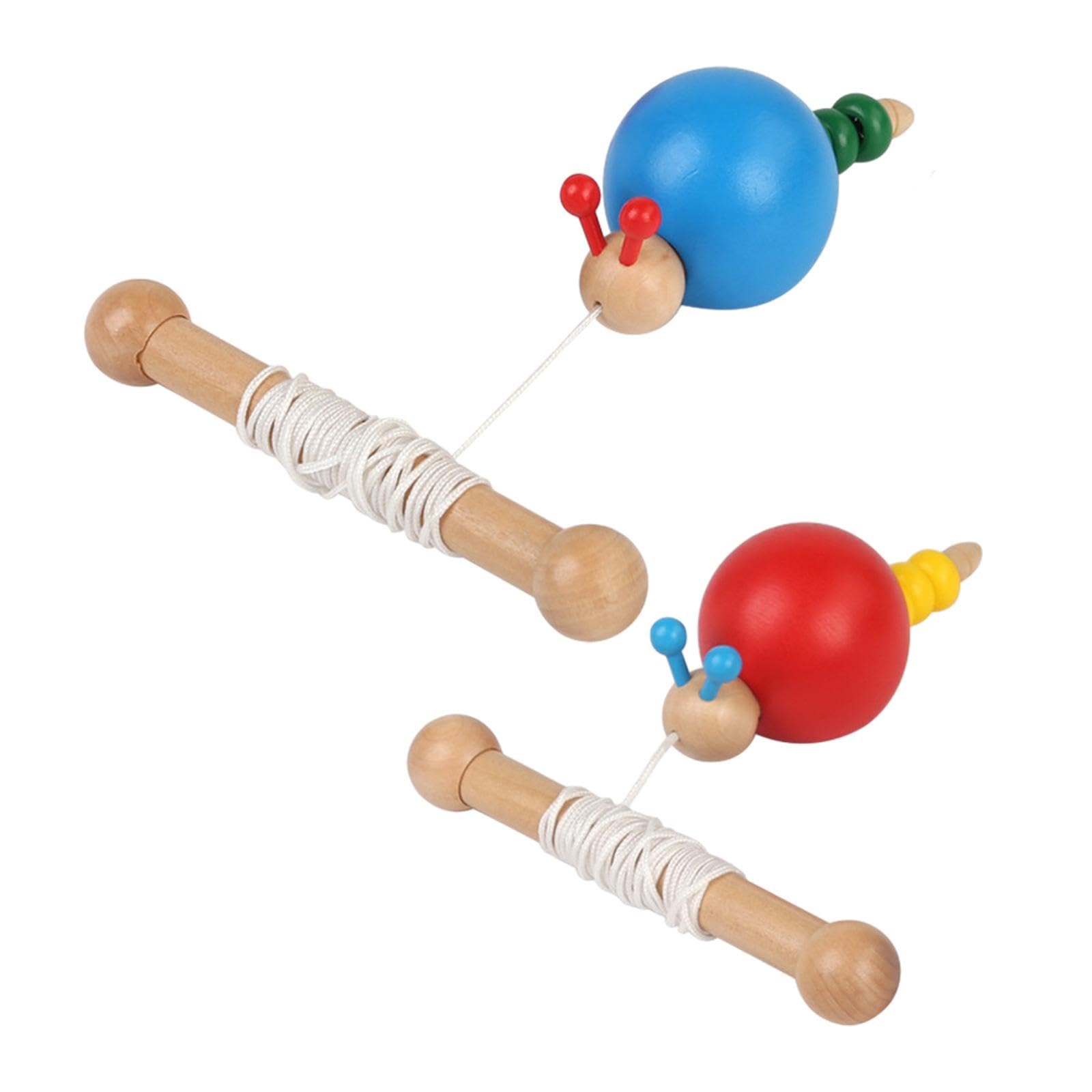Enakshi (Label) Creations 2 Pieces Wooden Montessori Toys Wooden Pull Toy For Kids Baby Birthday Gifts