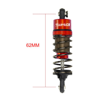 TOOMOD 1/10 62MM RC Oil filled Shock Absorbers kit for Tamiya TT-01 TT-02 / Hyper Go 1/14 H14BM 14209 / Losi v100 Upgrades Repla