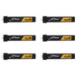 Sologood Tattu 6Pcs Bt2.0 300Mah 1S Battery 3.8V 75C Fpv Lipo Battery For Fpv Tiny Whoop 1S Brushless Whoop Drone