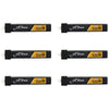 Sologood Tattu 6Pcs Bt2.0 300Mah 1S Battery 3.8V 75C Fpv Lipo Battery For Fpv Tiny Whoop 1S Brushless Whoop Drone