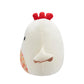 Squishmallows Original 12-Inch Todd the Beige Rooster Plush Toy - Floral Belly, Polyester