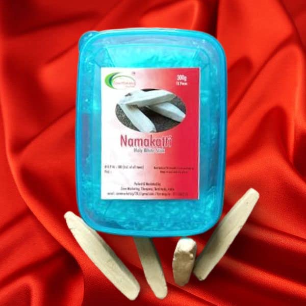 Zone Marketing First Quality Big Size Namakatti/Holy White Sticks Are Made With Ash And Clay (15 Pieces) 300G Approx