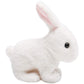 HollyHOME Plush Rabbit Easter Electronic Interactive Toy Jumping,Wiggle Ears,Mouth Moving Bunny Toy 7 Inches White Gifts for Kid