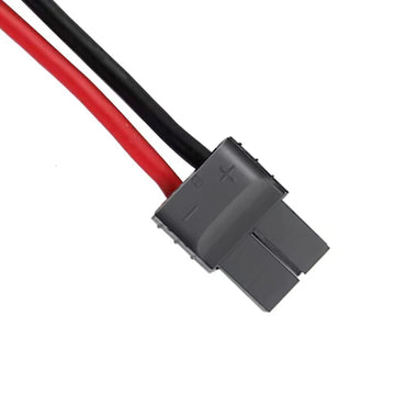 FLY RC 2pcs Lipo Battery Charge Cable with 4.0mm Gold Plated Banana Plug, 14AWG Silicone Wire for RC Cars - Slash, Rustler, Stampede,