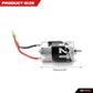 RCAWD 550 12T Brushed Motor for 1/10 ARRMA 3s &Mega Vorteks Senton Granite Big Rock Typhon, Slash 4x4 2WD Redcat Volcano EPX ECX
