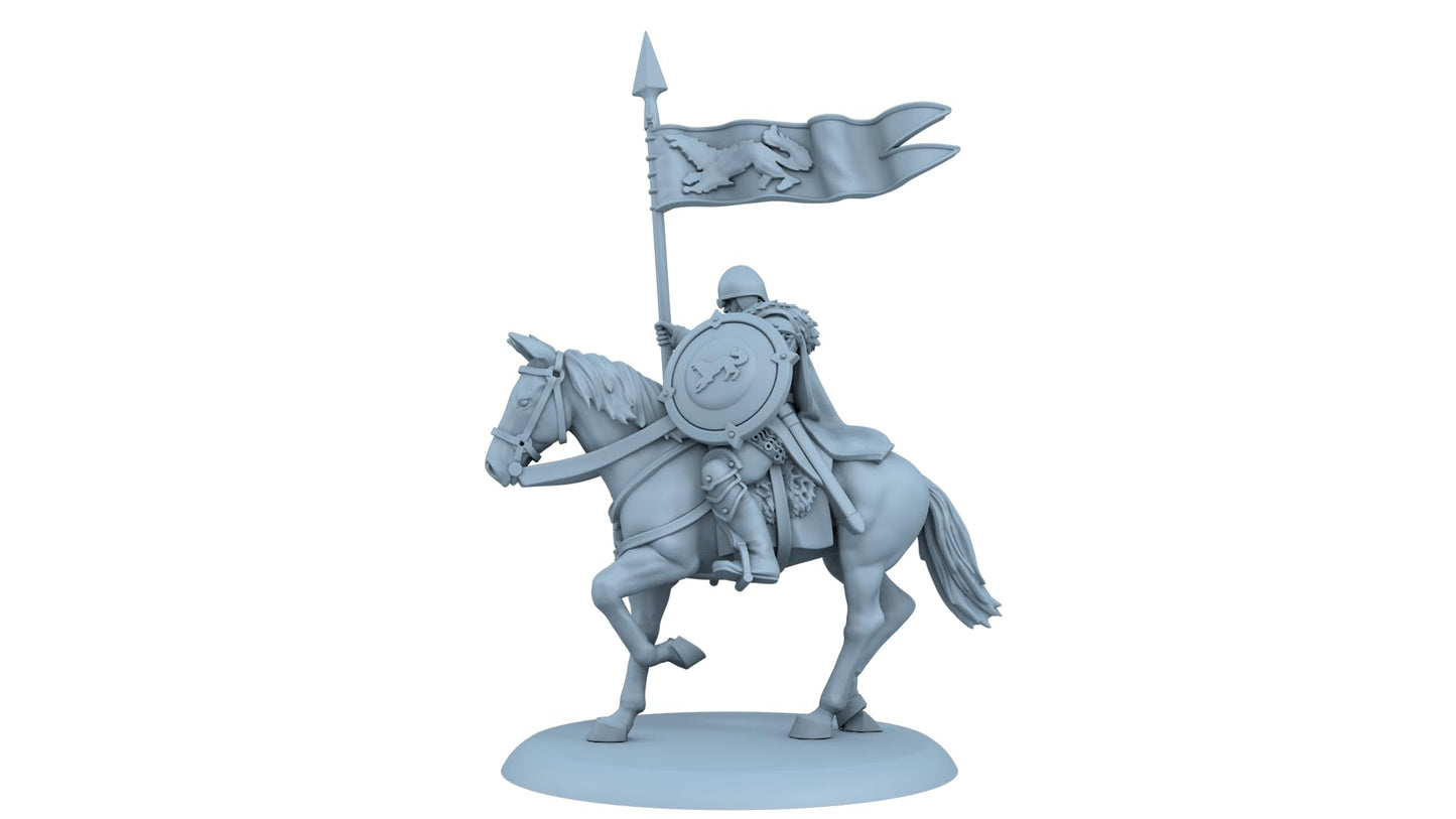 CMON A Song of Ice and Fire Tabletop Miniatures Game Stark Outriders Unit Box - Swift and Lethal Riders of House Stark! Strategy Game for mature-themeds  Ages 14+  2+ Players  45-60 Minute Playtime  Made