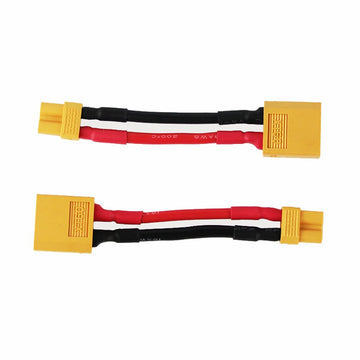 OliYin 3pcs Male XT-60 to Female XT-30 Connector Adapter for Turnigy Drone XT30 XT60 FPV Cable 16awg 1.96inch(Pack of 3)
