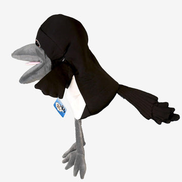 Steve And Maggie Plush Toy, Soft Magpie Plush Toy, Bird Hand Puppet, Bird Puppet, Educational Bird Toys, Sensory Toys, Animal Pu