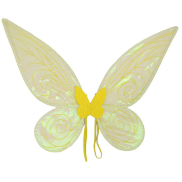 Fairy Wing,Butterfly Fairy Halloween Costume Angel Wings,Halloween Costume Sparkle Angel Wings Dress Up Party Favor Yellow