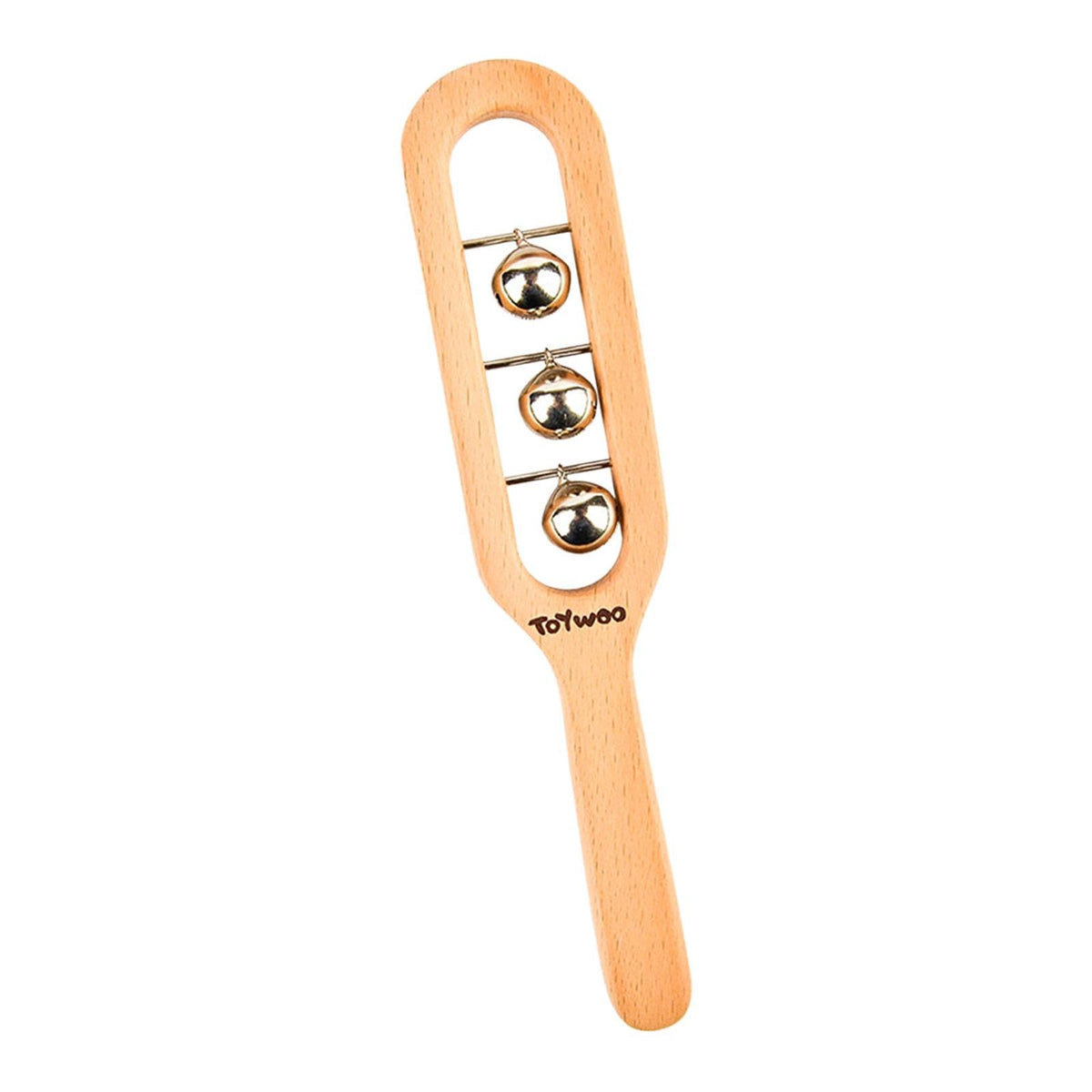 Loom Tree 2Xhandle Wooden Bells Solid Music Rattle Wooden Rattle For Baby Children Girls | Toys For Baby | Developmental Baby To