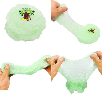 Flinpex Butter Slime Kit Cloud Slime Diy Unmixed Snow Rice Peachybbies Slime Kit For Girls, Education Party Favor Gift And Birthday, Slime Kit For Boys, Slime Kits, Fluffy, Soft, 70Ml 2.5Oz(Green)