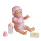 Jc Toys - La Newborn Nursery | 7 Piece Doll Gift Set | 12' Life-Like Asian Doll With Accessories | Purple | Ages 2+ (18346)