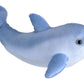 WILD REPUBLIC Bottlenose Dolphin Plush Toy, 12" Living Ocean Stuffed Animal, Model 23420, Perfect Gift for Kids