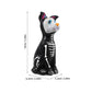 Little Flower Dog Toys - Halloween Resin Figurine for Table Decoration Glow-in-The-Dark Black Dog Statue 5.51 X 2.44 X 2.04 Inch