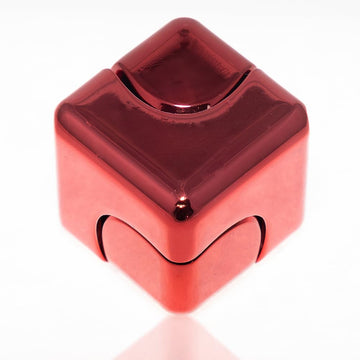 Qubi Cube Spinner 4-In-1 Spinning Toy- Helps With Anxiety, Adhd, Autism, Stress & Focus- Desktop Edc Fidgets Spinner Aluminum Al