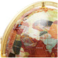 Unique Art 13-Inch Tall Table Top Amberllite Pearl Gold Stand Gemstone World Globe With Gold Tripod Stand