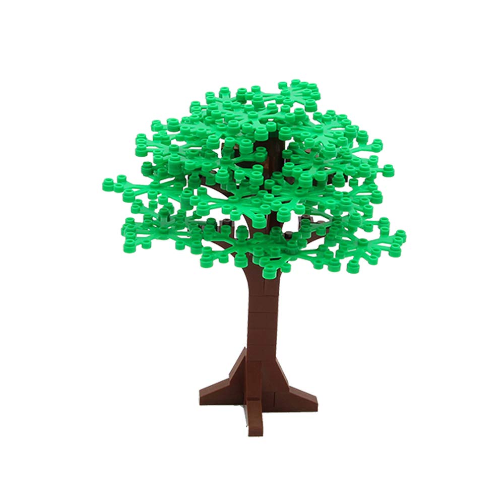 Large Trees City Building Block Compatible With Major Brand - Classic Bricks Pieces And Parts Toy Set 6.7Inch Height Botanical Forest Garden Plant Accessories (2Pcs)