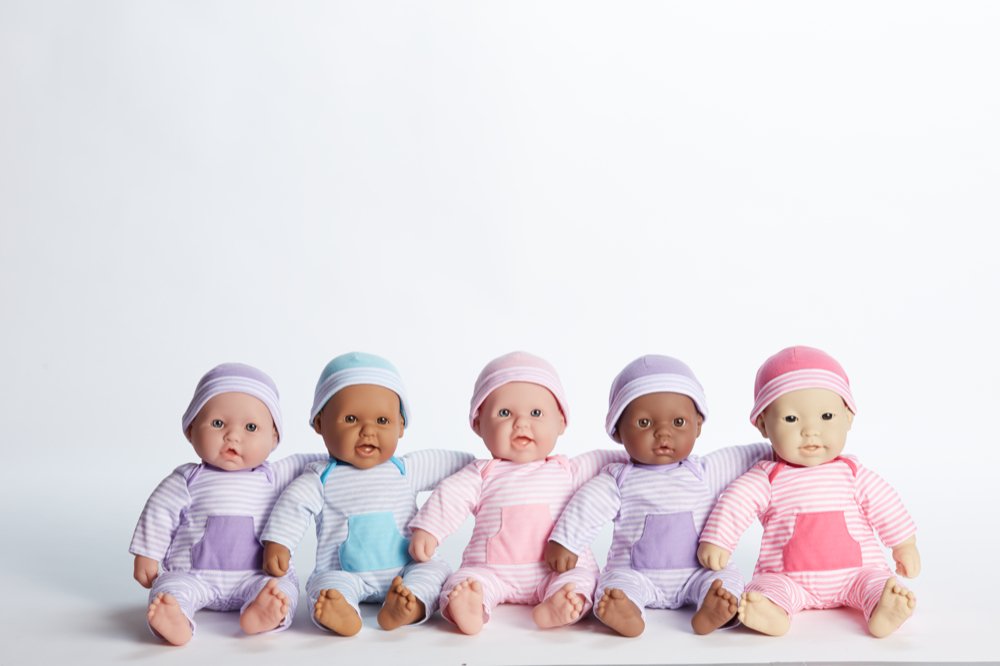Jc Toys | Berenguer Boutique | La Baby Doll Outfit | 2 Piece Blue Striped Onesie|Washable| Ages 2+ | Fits Dolls 14'- 18'