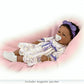 The Ashton-Drake Galleries All God's Grace Baby Doll by Elly Knoops  20 inches  Purple Dress  Real Touch Vinyl