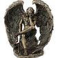 Us 6.5' Cold Cast Bronze Color Lucifer The Fallen Angel Figurine Statue