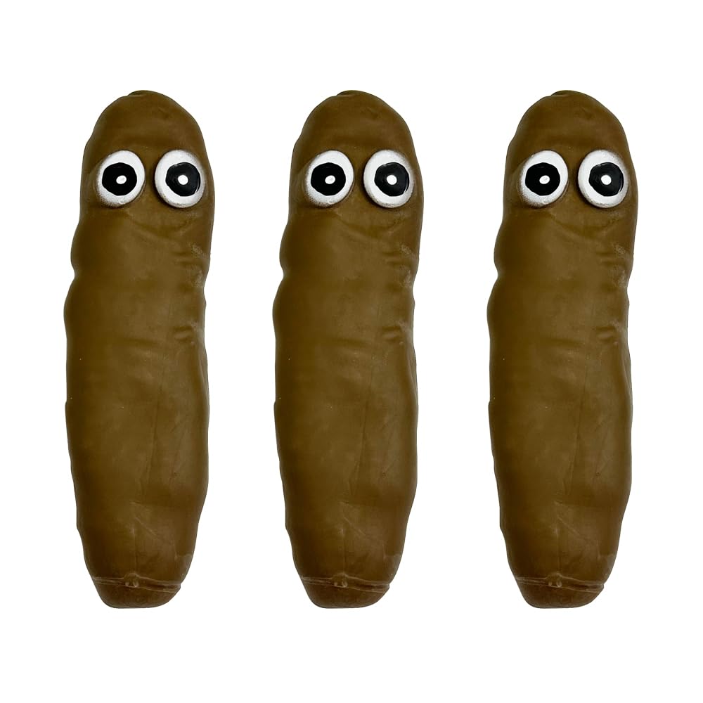 Deermon Novelty 3 Pack Funny Stretchy Sensory Stress Relief Poo Toys, Joke Tricky Fidget Anxiety Prank Poop Shape Autism Toy For