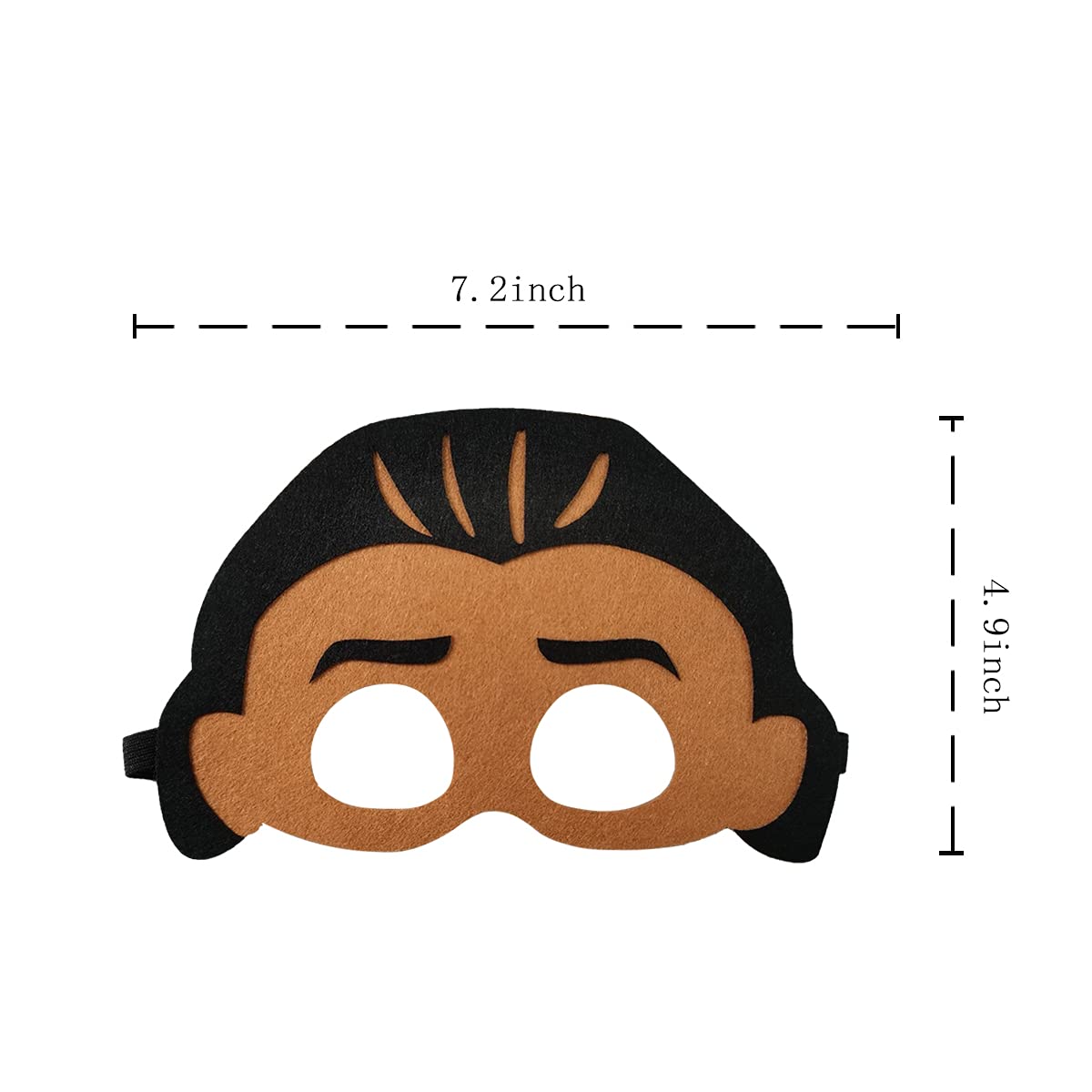 NF 11pcs Tropical Party Felt Mask, Hawaiian Theme Party Supplies, Boy and Girl Birthday Party Dress Up Blindfold