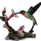 Us 5.75 Inch Ruby Throated Hummingbird Statue Figurine, Pink And Green