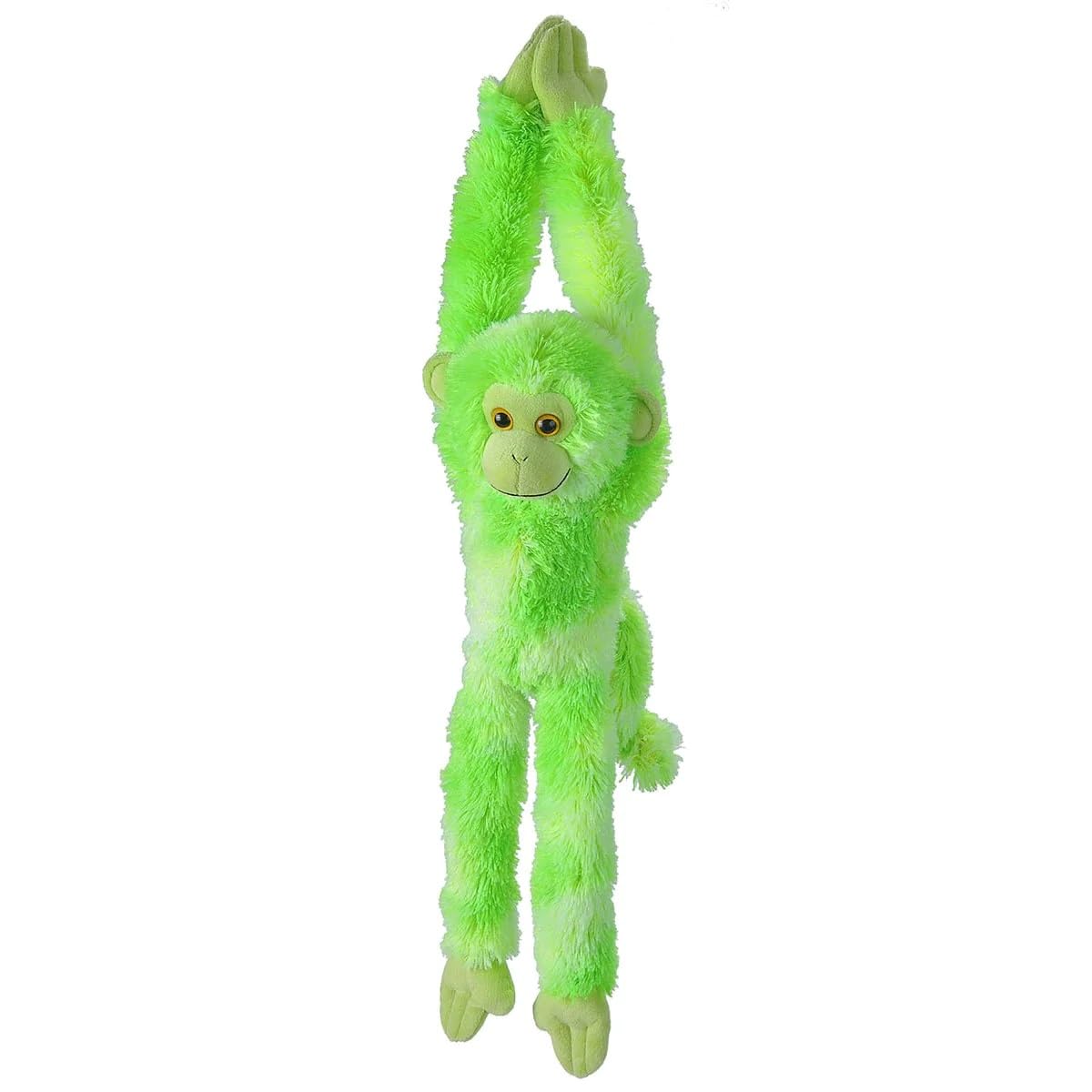 WILD REPUBLIC Hanging Monkey Plush Toy, 22" Vibe Green Stuffed Animal, Polyester, Model 23080