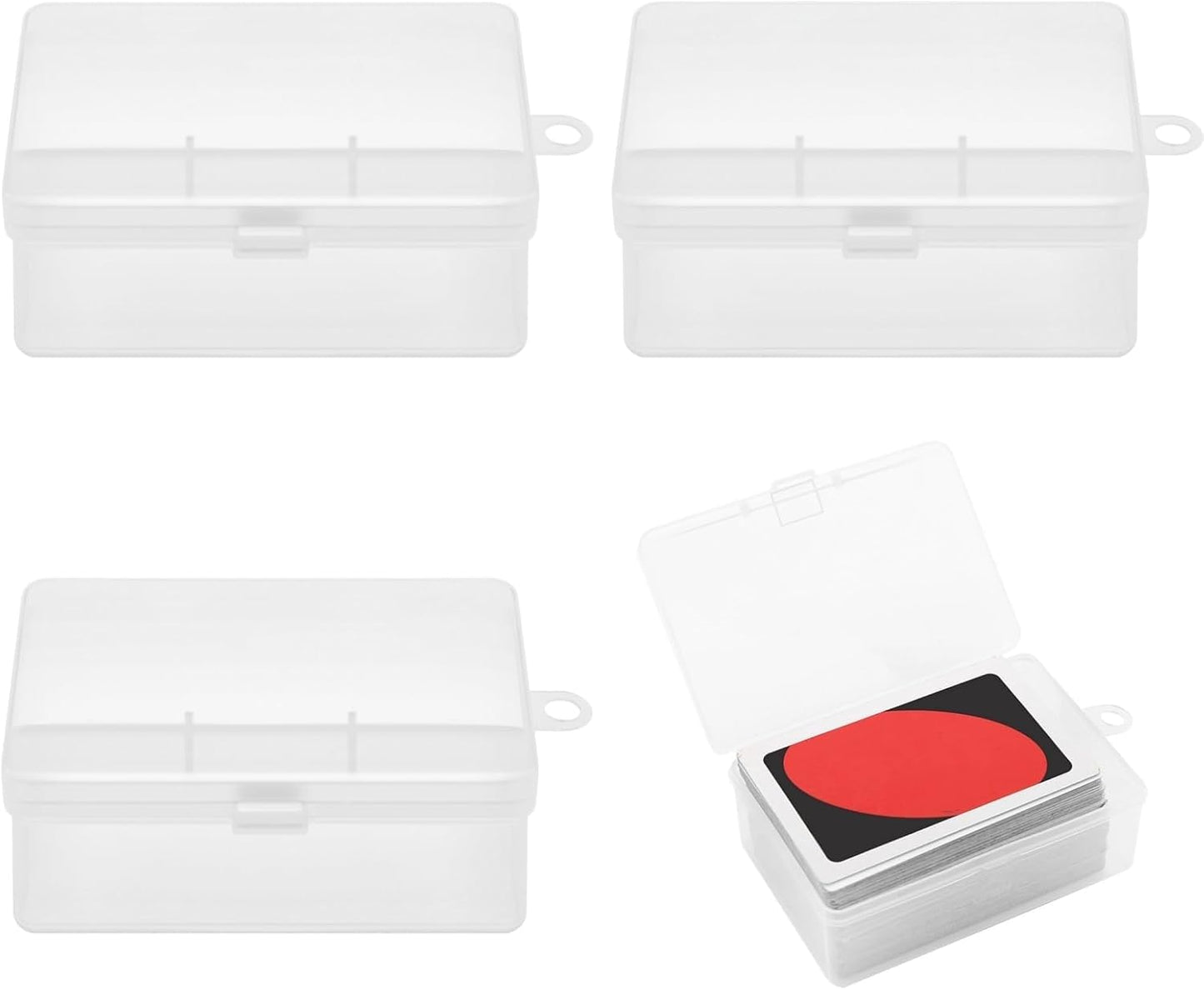 4Pcs Card Case Holder Designed for Classic Card Game, Holds 108 Pcs Card Compatible with Classic UNO Deck, and so on, 3.93x2.6x1