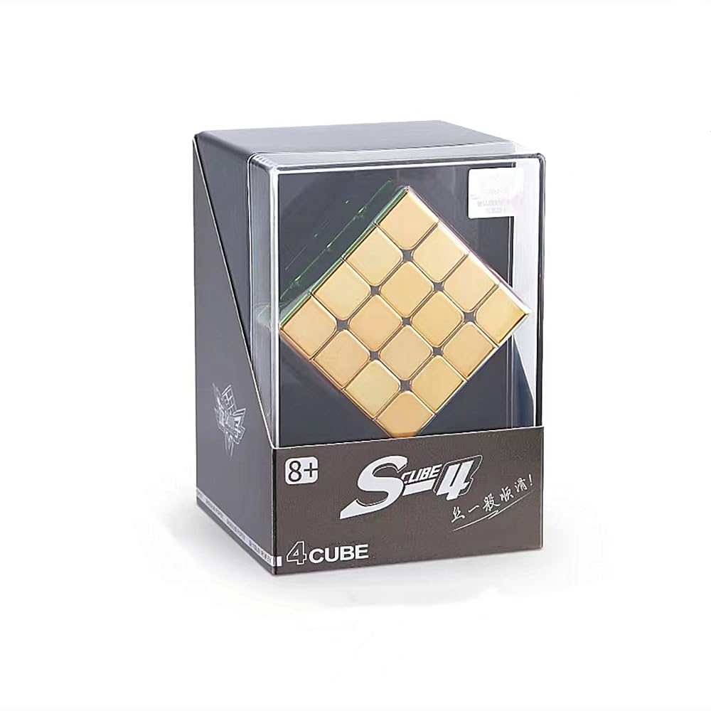 Liangcuber Cyclone Boys 4X4 Speed Cube Mirror Reflective,Magnetic 4X4 Speed Cube Stickerless Shiny Cube