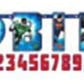 Justice League Jumbo Add-An-Age Happy Birthday Letter Banner