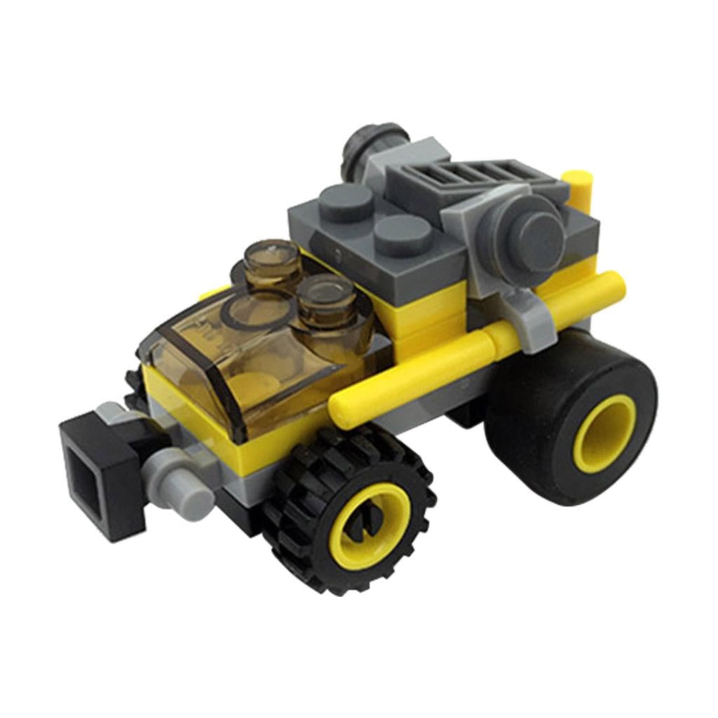 Merishopp Pp Mini Diy Building Blocks Cars Tank Plane Tractor Model Kids Toys D| Educational Toy For Kids | Fun & Learning Toy S