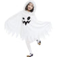 Brcus Kids White Ghost Halloween Cloak Costumes Toddlers Elf Cape Cosplay Role Play 4-6 Years