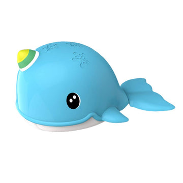 Nextake Wind-Up Narwhal Bath Toy, Windup Swimming Narwhal Tub Toy For Kids Whale Floating Water Toy Bahtub Whale Toy Whale Clock