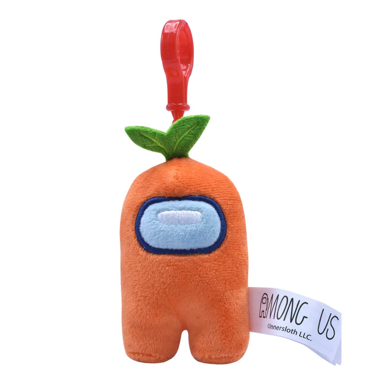 Just Toys LLC Among Us 3" Plush Backpack Hanger - Series 2, Green, Polyester, Model 787790987963