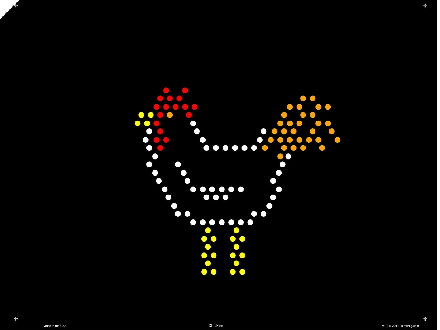 IllumiPeg Farm Refill templates for pre-1994 Original Lite Brite (10 Sheets, 9x12)