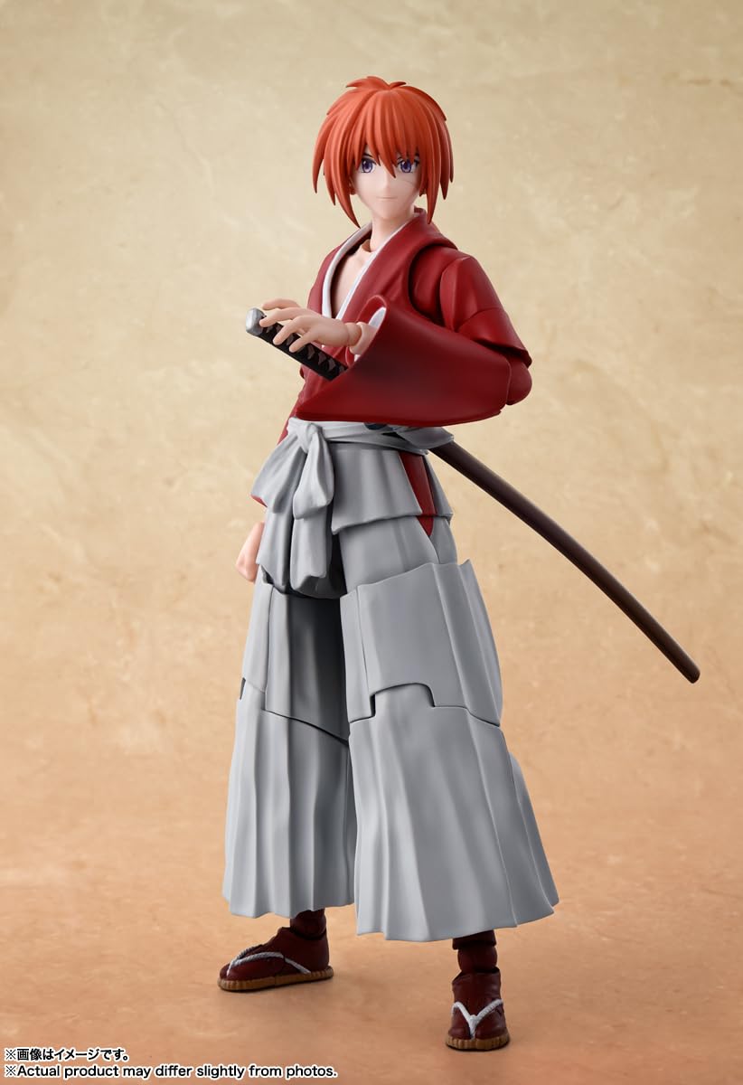 TAMASHII NATIONS - Rurouni Kenshin: Meiji decorative replica bladesman Romantic Story - Kenshin Himura  Bandai Spirits S.H.Figuarts Action Figure