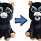 Feisty Pets William Mark Black Cat: Katy Cobweb Stuffed Attitude Plush Animal