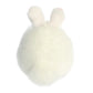 Aurora Vibrant Spring Bunny Puff Stuffed Animal - Decorative Charm - Endless Fun - White 5 Inches