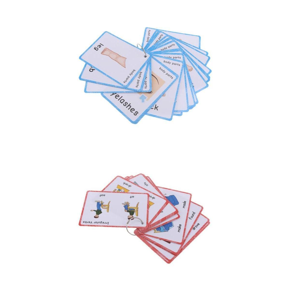 Jazzy Pearls 60Pc Preschool Educational Flash Cards Parts Irregular Verbs|Toys & Hobbies | Educational | Other Educational Toys|