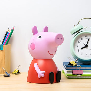 Paladone Peppa Pig Figure Shaped Money Box - Officially Licensed Sounds, Kids Bedroom Accessories & Decor