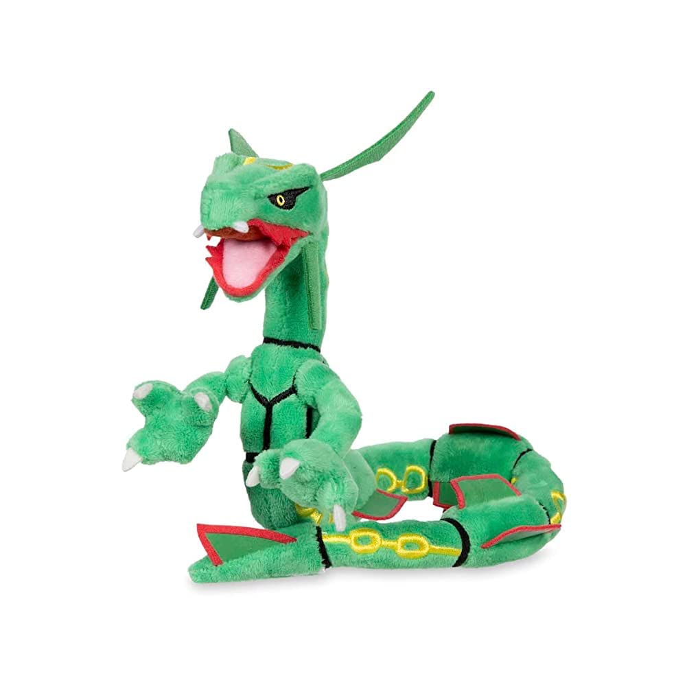 Pokemon Sitting Cuties Rayquaza Plush - 6 Inch Green - Model 701-95673, Soft Polyester Toy for Fans of Generation 3
