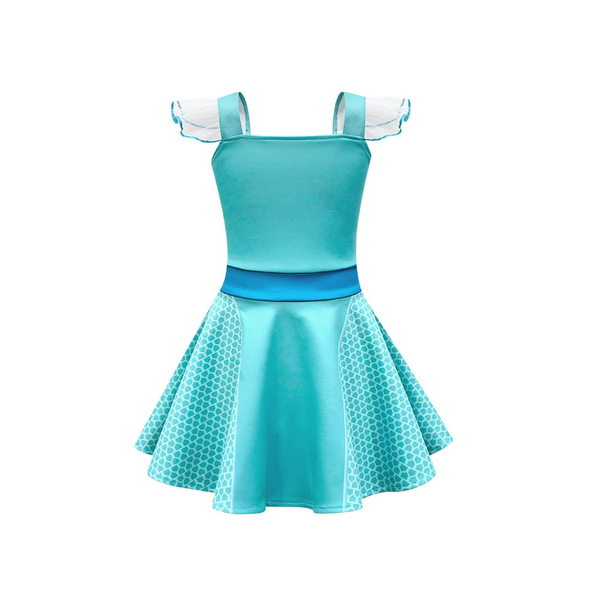 AGRIBAZAAR Short Sleeve Dress for Girls, Polyester, Size 3-4T, Bitsy Color, Perfect for Birthdays & Daily Wear