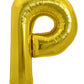 Toniful 40 Inch Large Gold Letter P Balloons Helium Balloons,Foil Mylar Big Balloons For Birthday Party Anniversary Supplies Dec