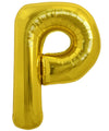 Toniful 40 Inch Large Gold Letter P Balloons Helium Balloons,Foil Mylar Big Balloons For Birthday Party Anniversary Supplies Dec
