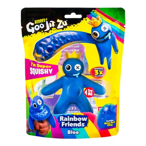 Heroes Of Goo Jit Zu Rainbow Friends, Blue | The Multiplayer, Kid-Friendly Horror Story Experience | Super Stretchy Goo Filled Toy Figure | Stretches Up To 3X Its Size