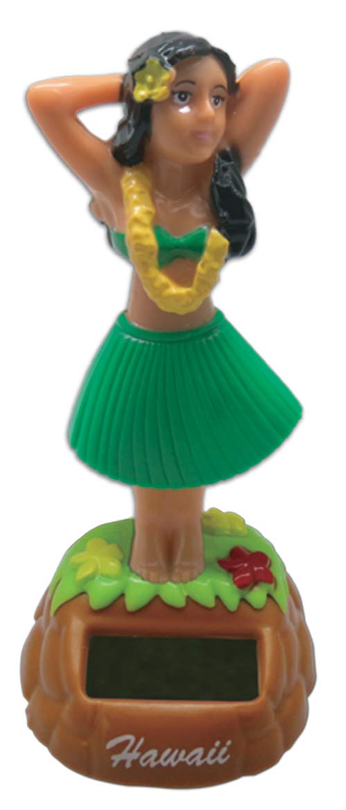 Hula Dashboard Doll Posing Solar