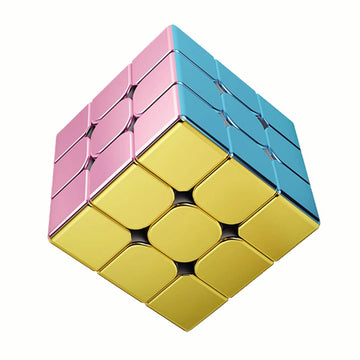 Hellocube Cyclone Boys 3X3 Speed Cube Macaron Magnetic Stickerless Reflective Mirror Reflective, Magic Cube 3X3X3 Puzzle Toys